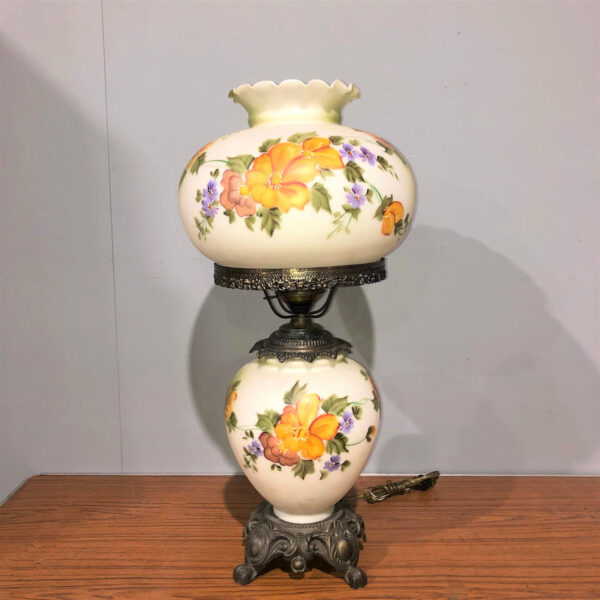 Hand Painted Oil Lamp