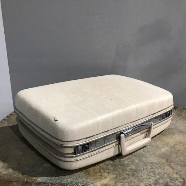 Vintage Cream Samsonite Suitcase