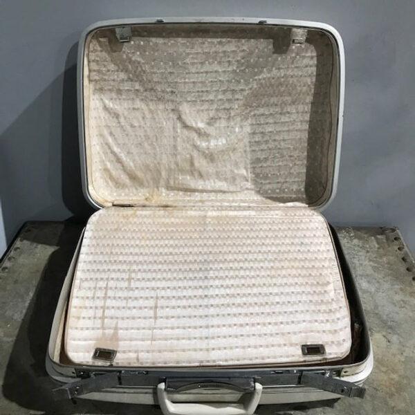 Vintage Cream Samsonite Suitcase