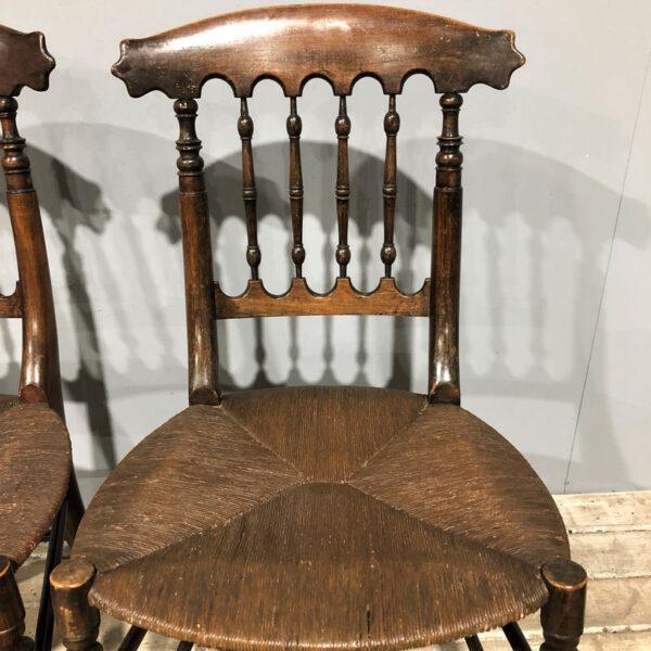 American Rush Seat Antique Chairs