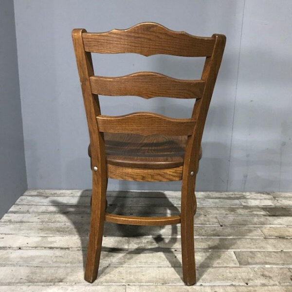 Wooden Slatted Back Chair