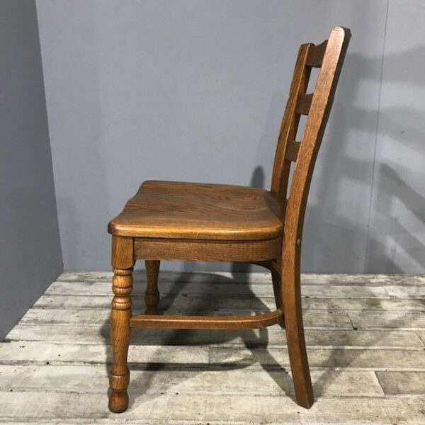 Wooden Slatted Back Chair