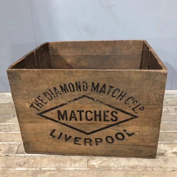 Diamond Match Vintage Shipping Crate