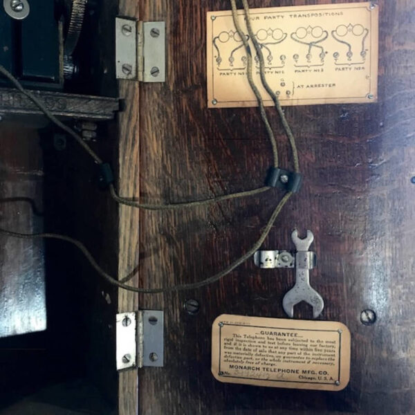 Vintage Hand Crank Wall Telephone