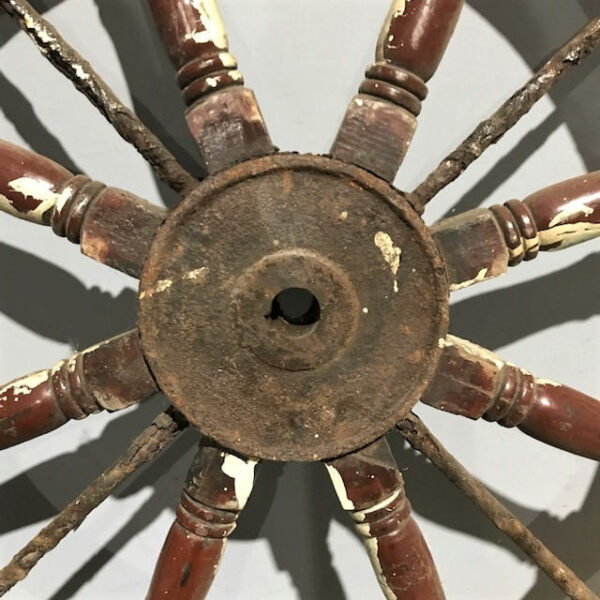 Vintage Wooden Ship Wheel