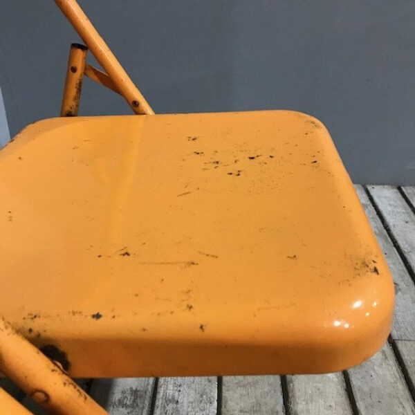 Orange Metal Folding Chairs