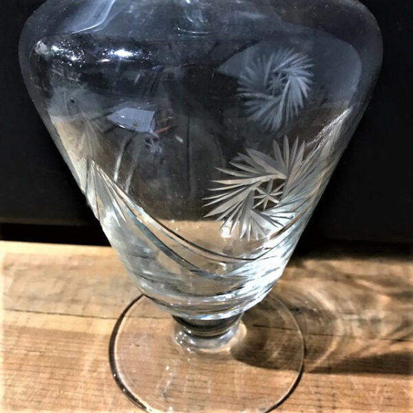 Vintage French Cut Glass Decanter