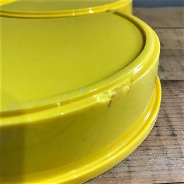 Yellow Dansk Plastic Swirl Plate