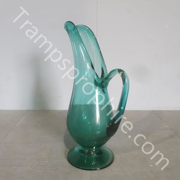 Large Aqua Green Glass Jug