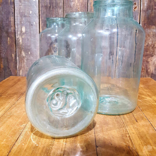 Large Clear Glass Jars