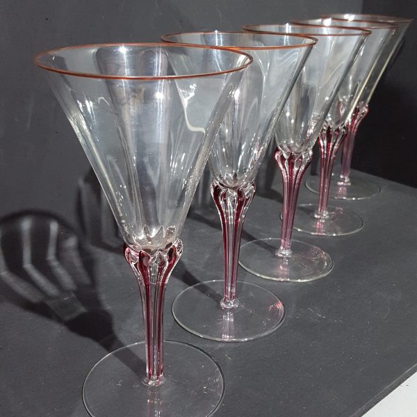 Set of Vintage Wine Glasses