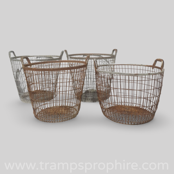 Metal Wire Basket with Handles