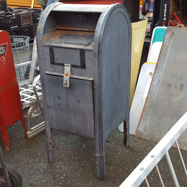 Blue Metal Mailbox