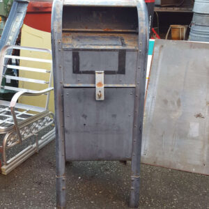 Blue Metal Mailbox