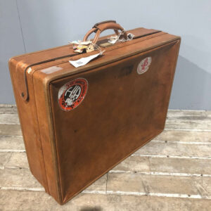 Mid Century Hartmann Suitcase With Labels