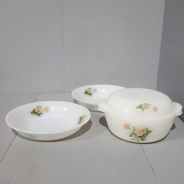 Milk Glass Serving Dishes