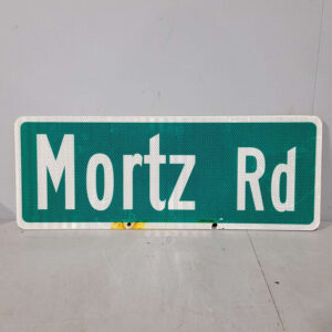 American Mortz Road Street Sign