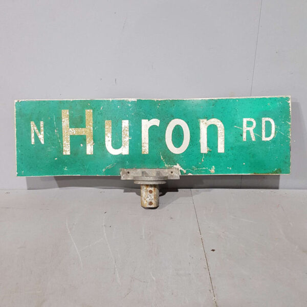 American North Huron Road Street Sign