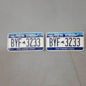 Pair of New York Licence Plates