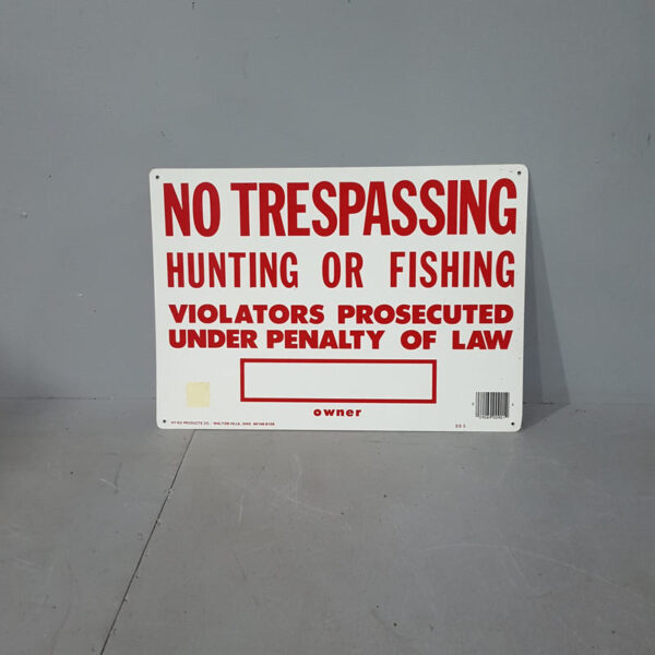 American No Trespassing Signs