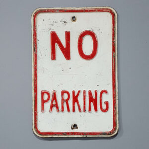 American No Parking Sign