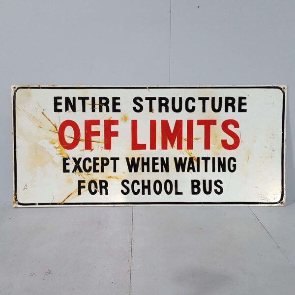 American Off Limits Sign