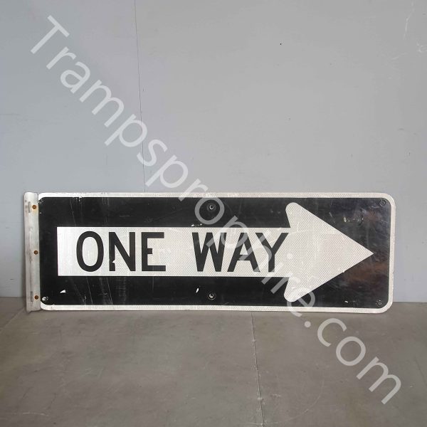 American One Way Arrow Street Sign