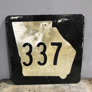 Original American Georgia State Route 337 Sign