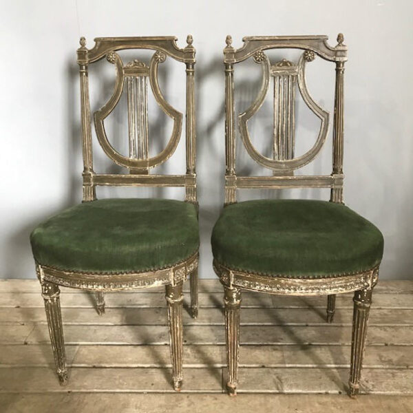 Pair Of French Regency Styled Chairs