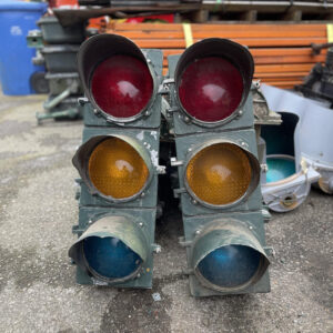 Pair of Green American Traffic Lights