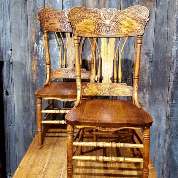 Pair Of Pressback Dining Chairs