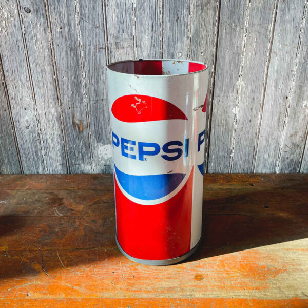 Vintage Pepsi Cola Trash Can