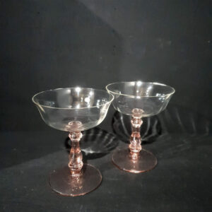 Pink Cocktail Champagne Saucers