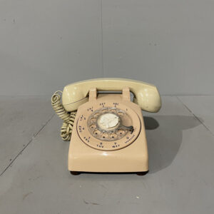 Vintage Pink Rotary Telephone