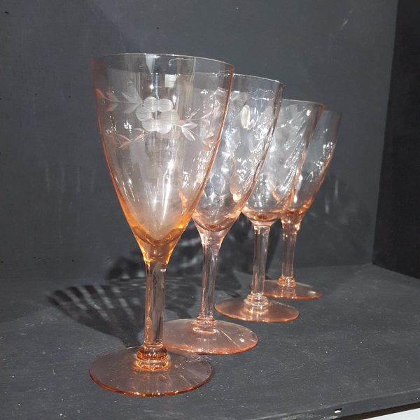 Pink Wine Glasses Assorted