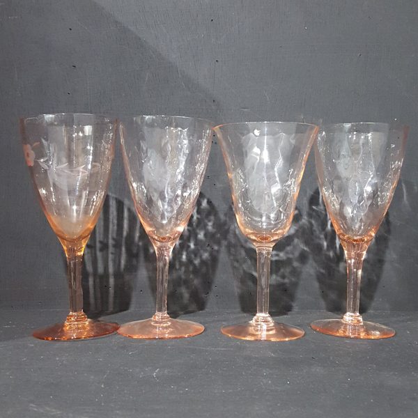 Pink Wine Glasses Assorted