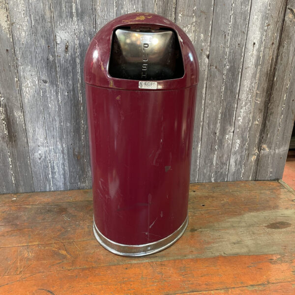 Red Bullet Trash Can