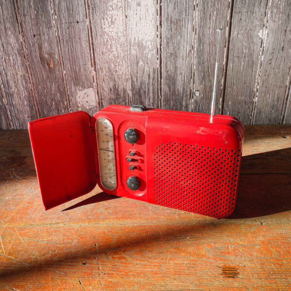 Vintage 80's Red Radio