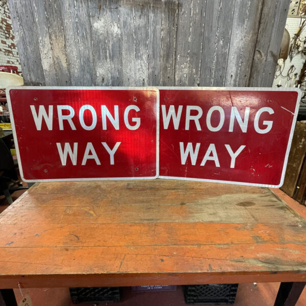 Wrong Way Street Sign