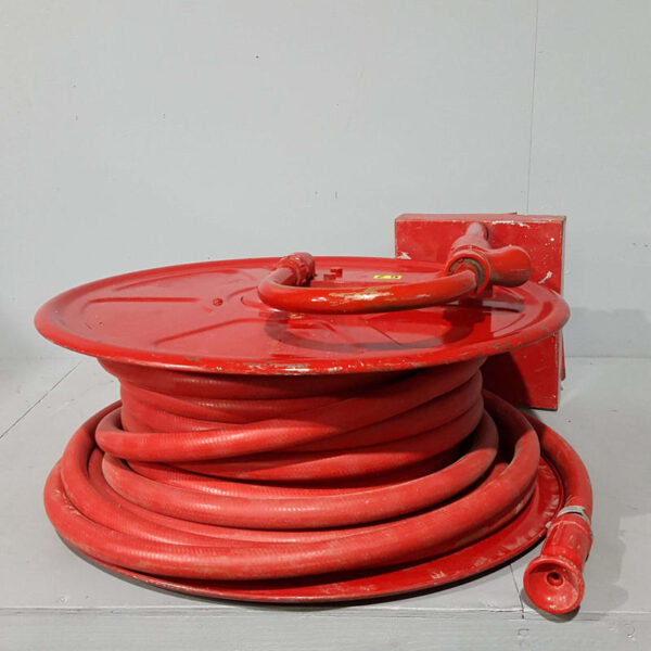 Red Fixed Fire Hose