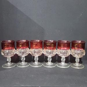 Two-Tone Red Wine Glass Set