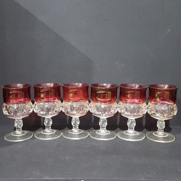 Two-Tone Red Wine Glass Set