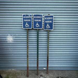 Reserved Parking Handicap Signs