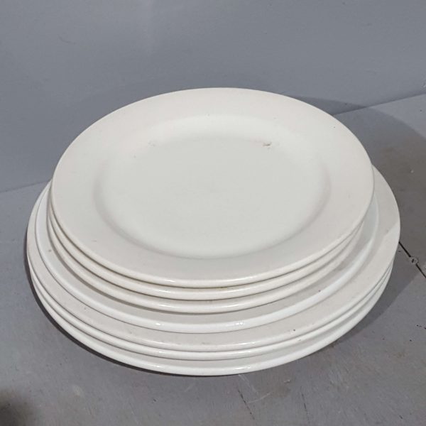 Set of White Diner Plates