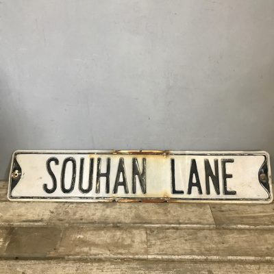 Souhan Lane Vintage American Road Sign