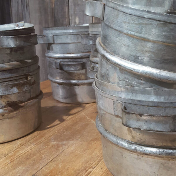 Commercial Stacking Metal Pots Containers