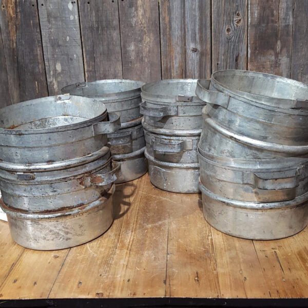 Commercial Stacking Metal Pots Containers