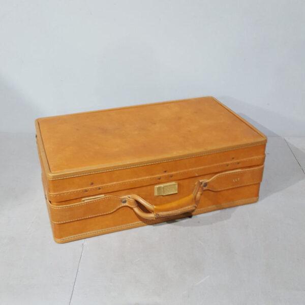 Tan Leather Hartmann Suitcase