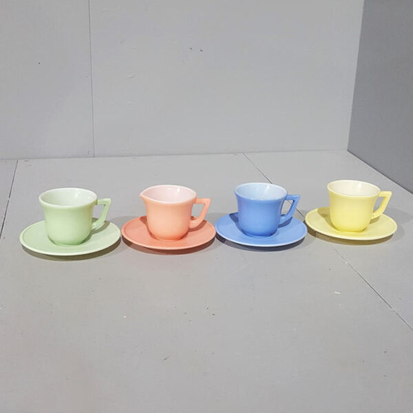 Pastel Teacups & Saucers