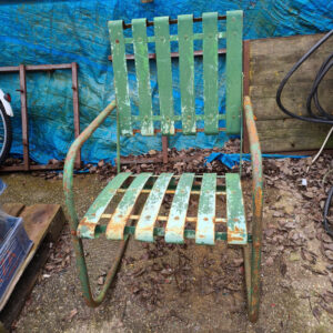 Vintage Metal Garden Chair Single